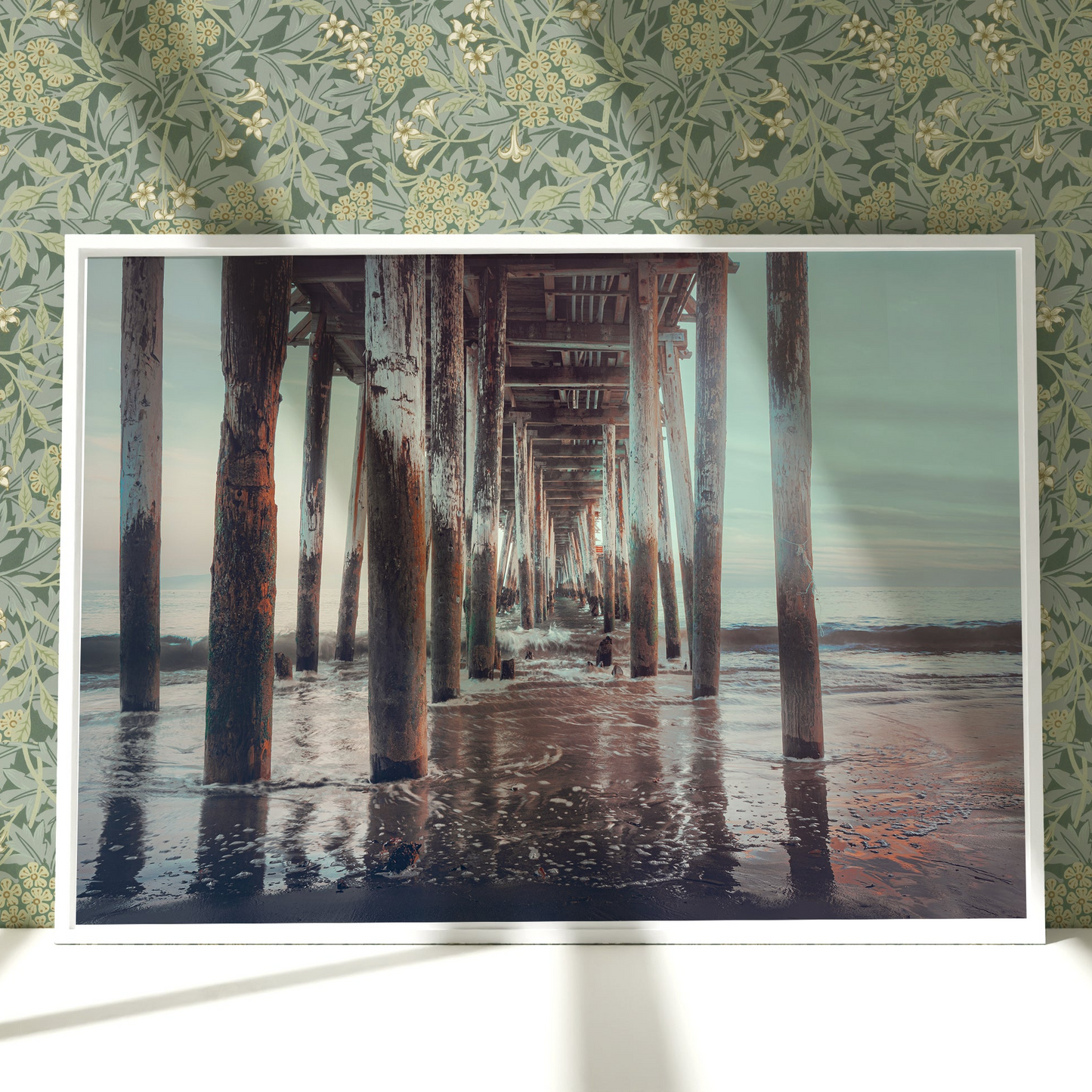 a picture of a pier in the water