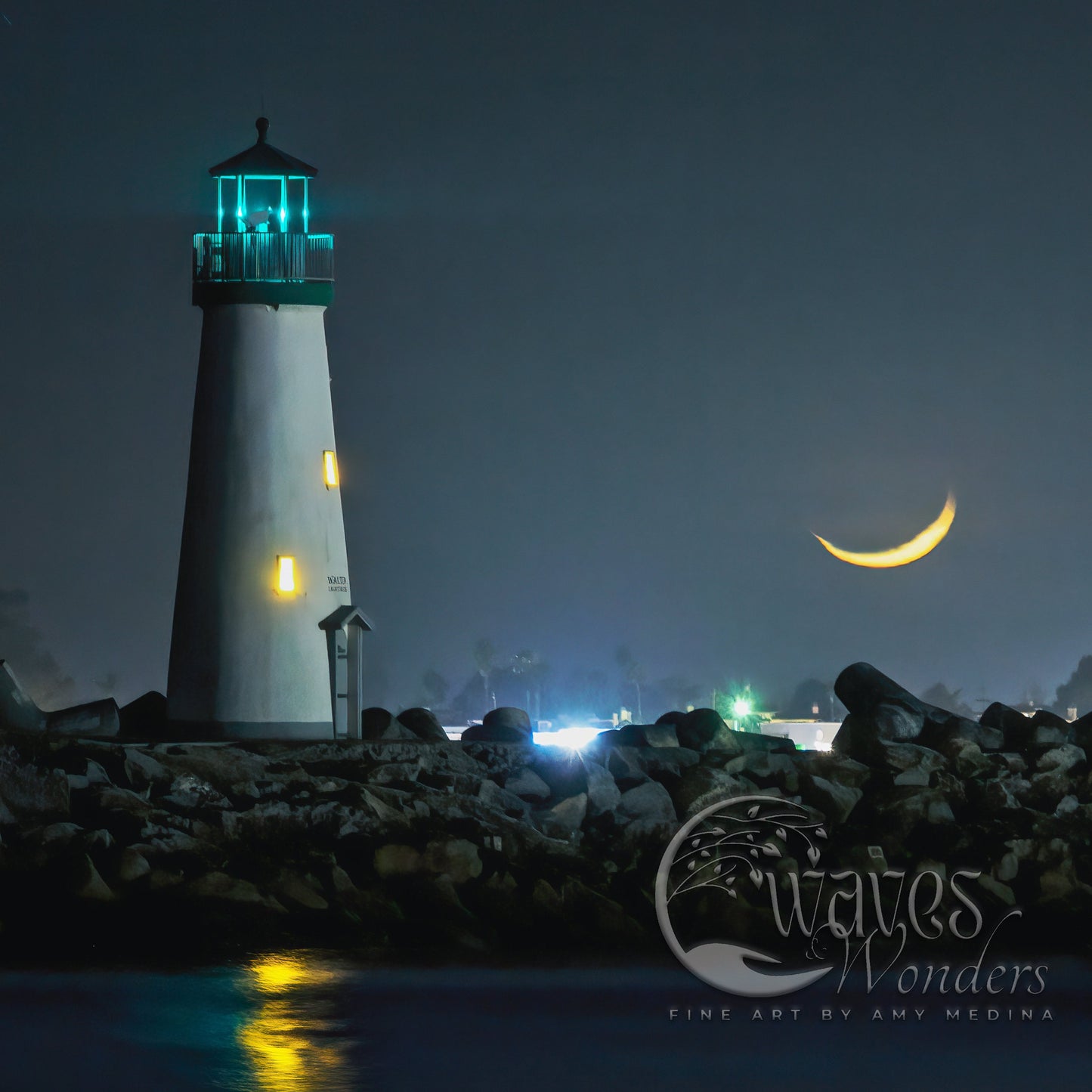 a light house sitting on top of a rocky shore