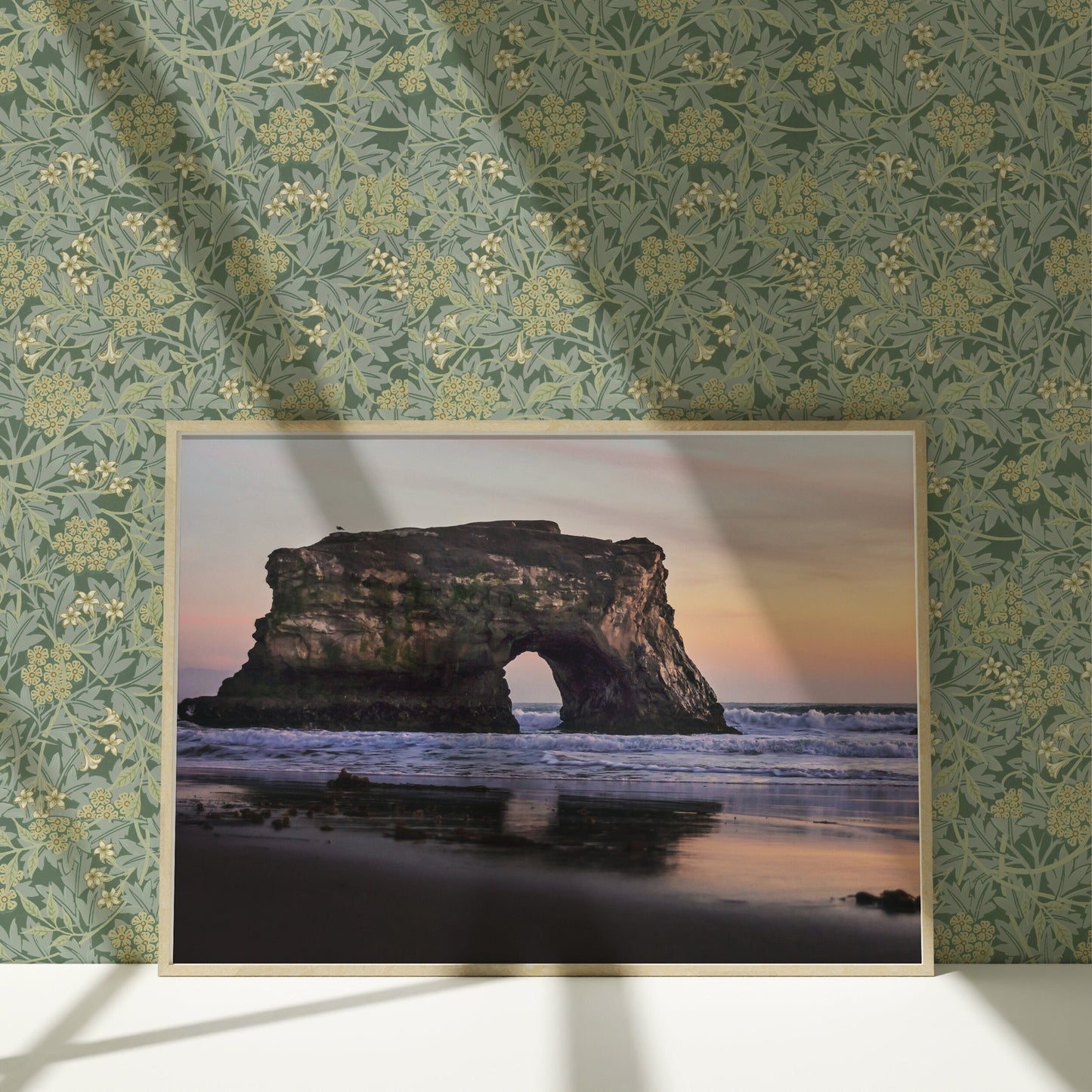 a picture of a rock formation in the ocean