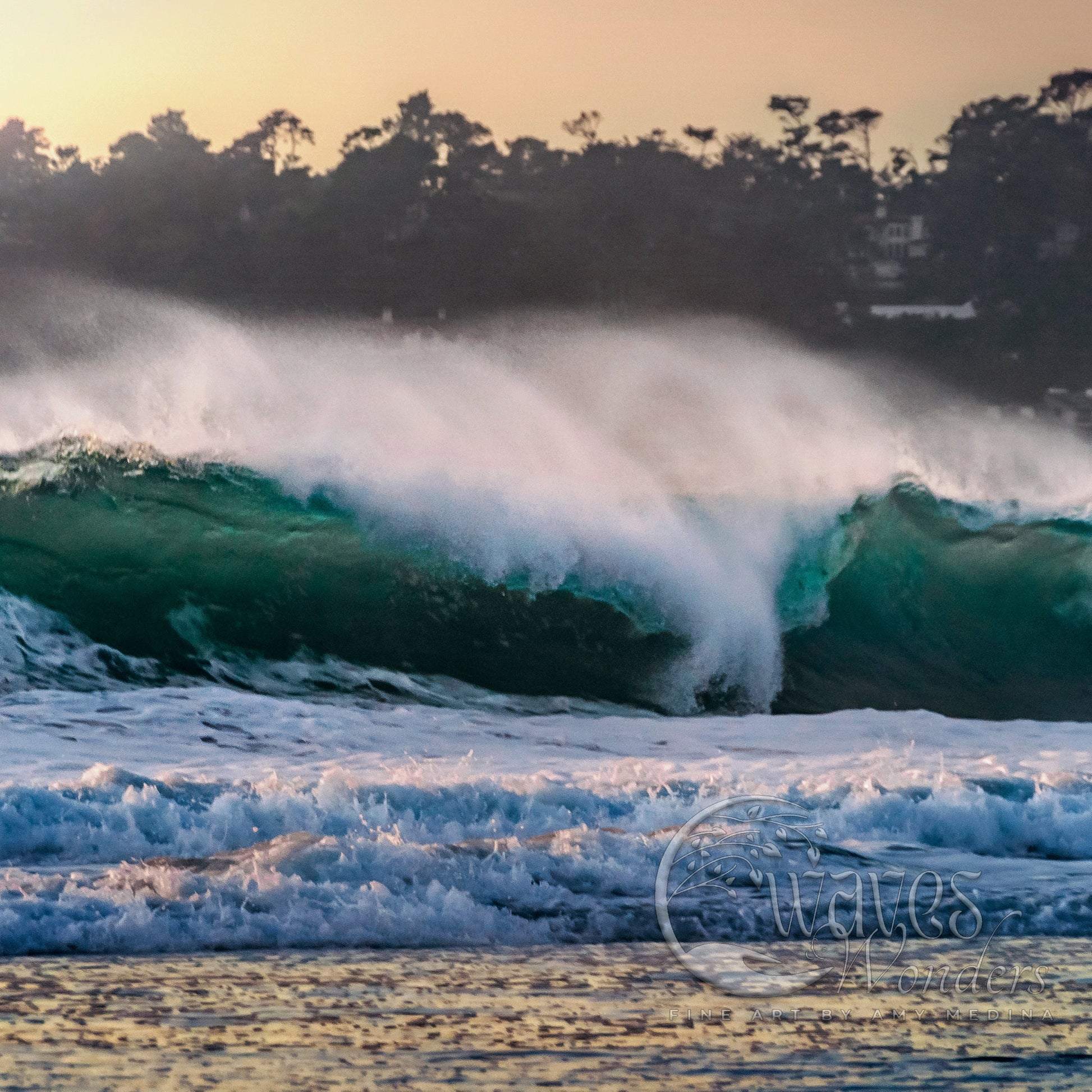 a person riding a surfboard on a wave in the ocean