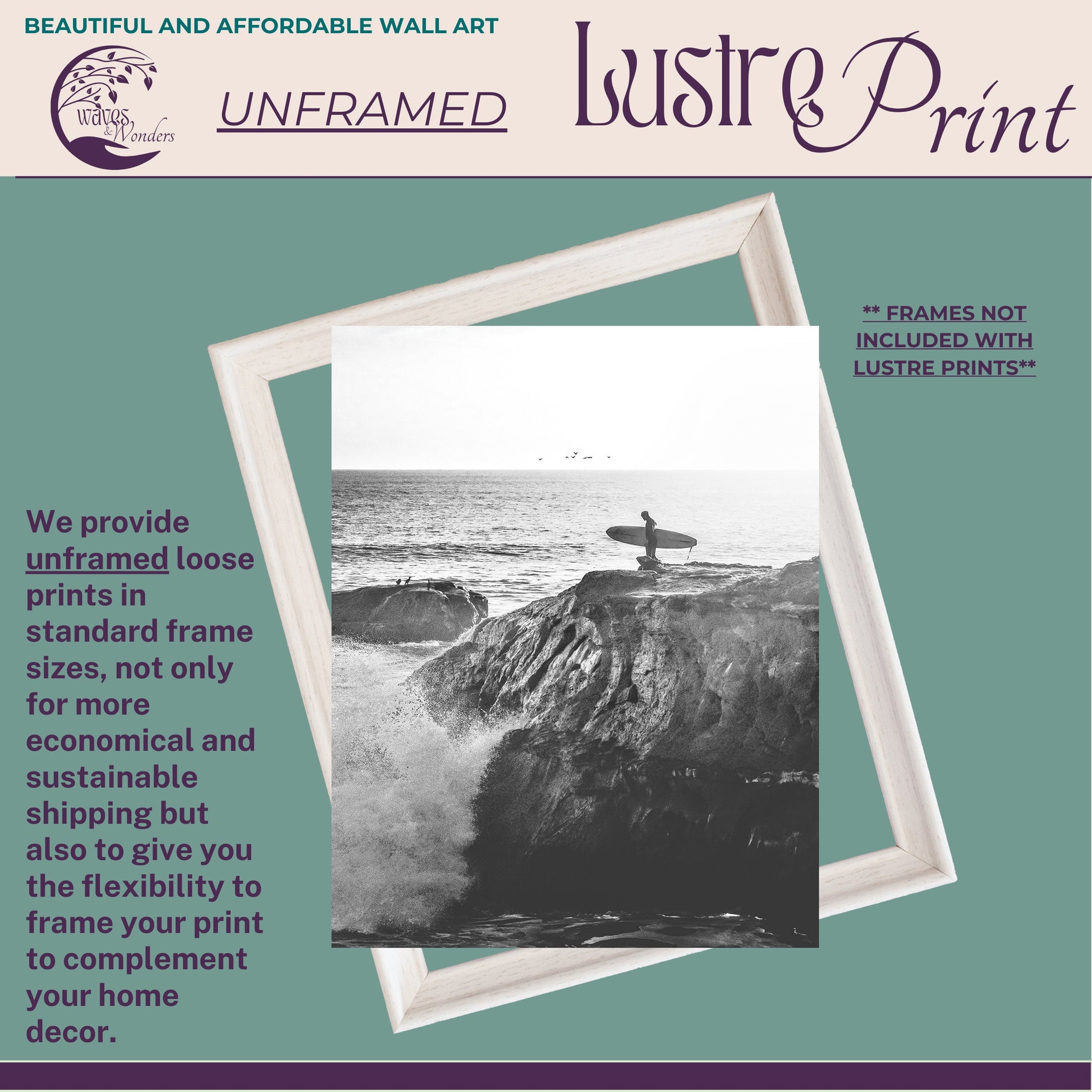 a black and white photo of a surfer on a wave