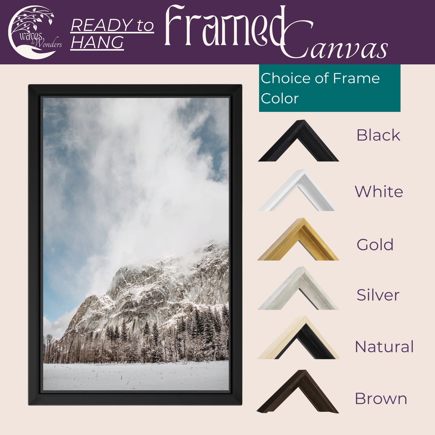 a picture of a mountain with a few different frames