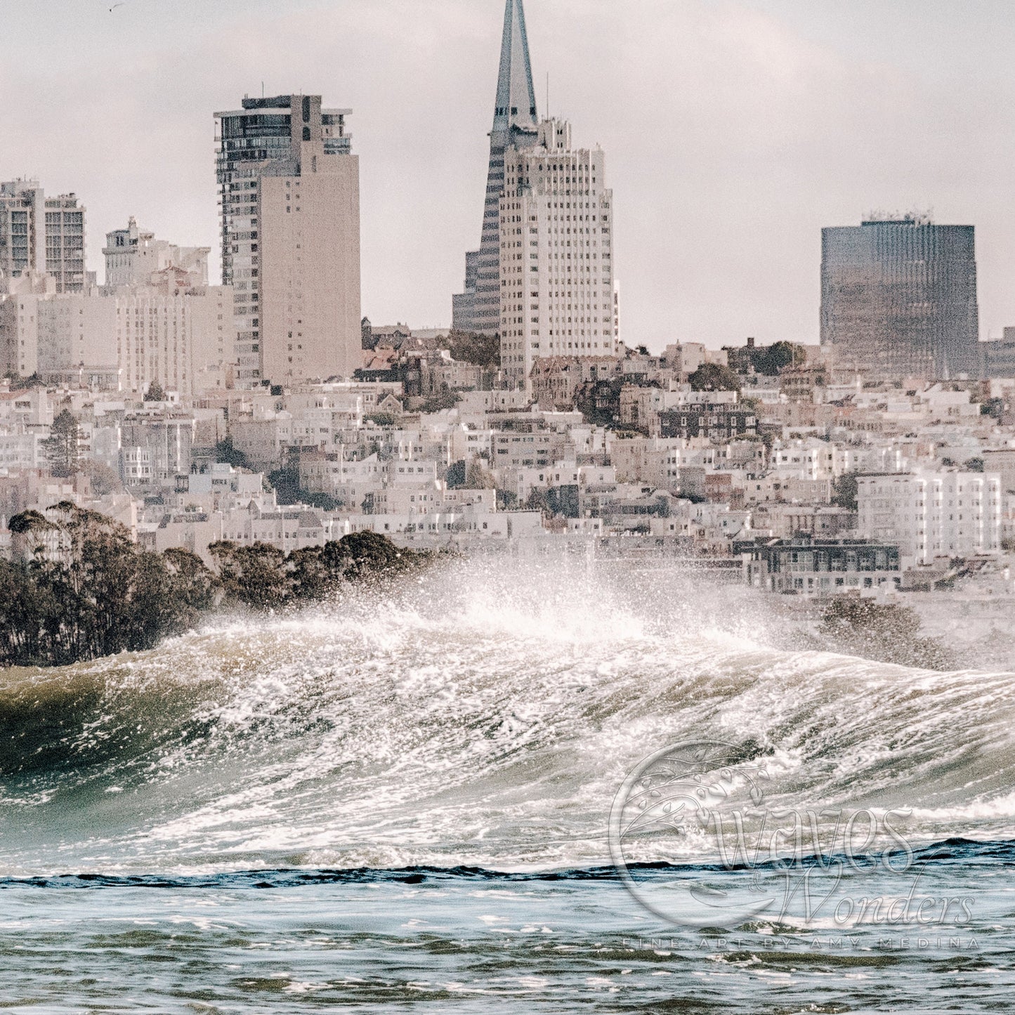 a man riding a wave on top of a surfboard