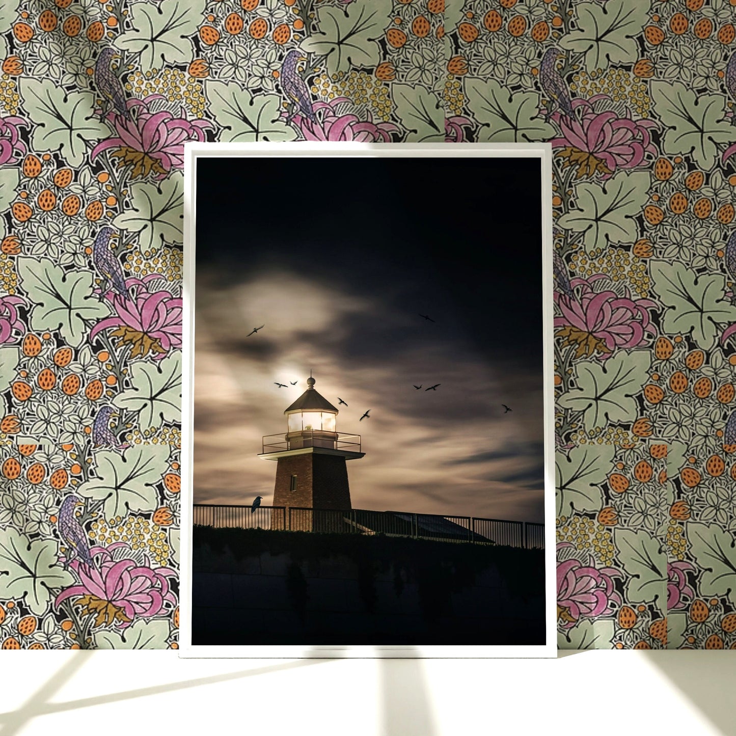 a picture of a lighthouse with a sky background