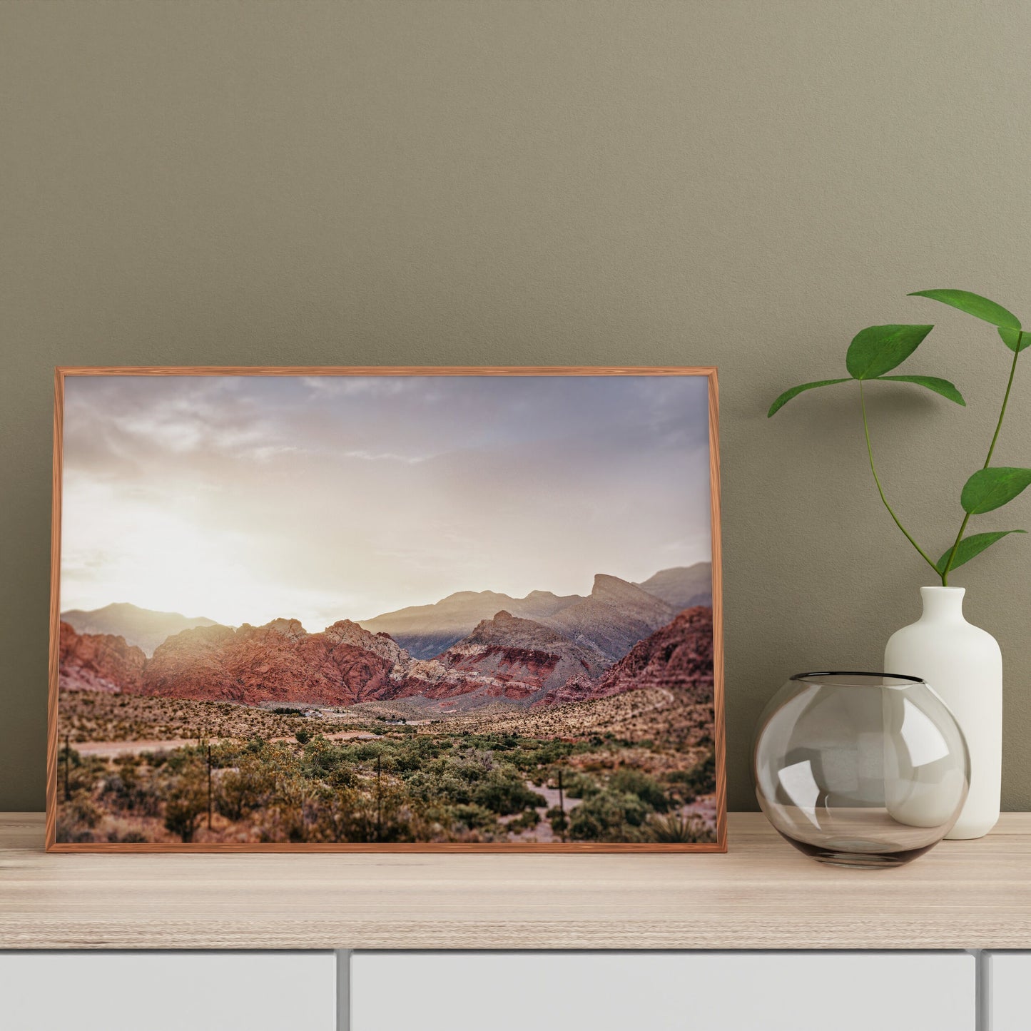 a picture of a desert with mountains in the background