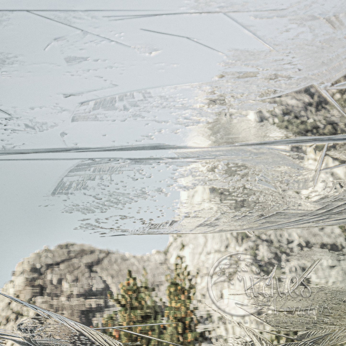 Fine Art Yosemite Ice Print- Serene Nature Photography, California National Park Landscape Wall Prints, Ethereal Nature Wall Decor