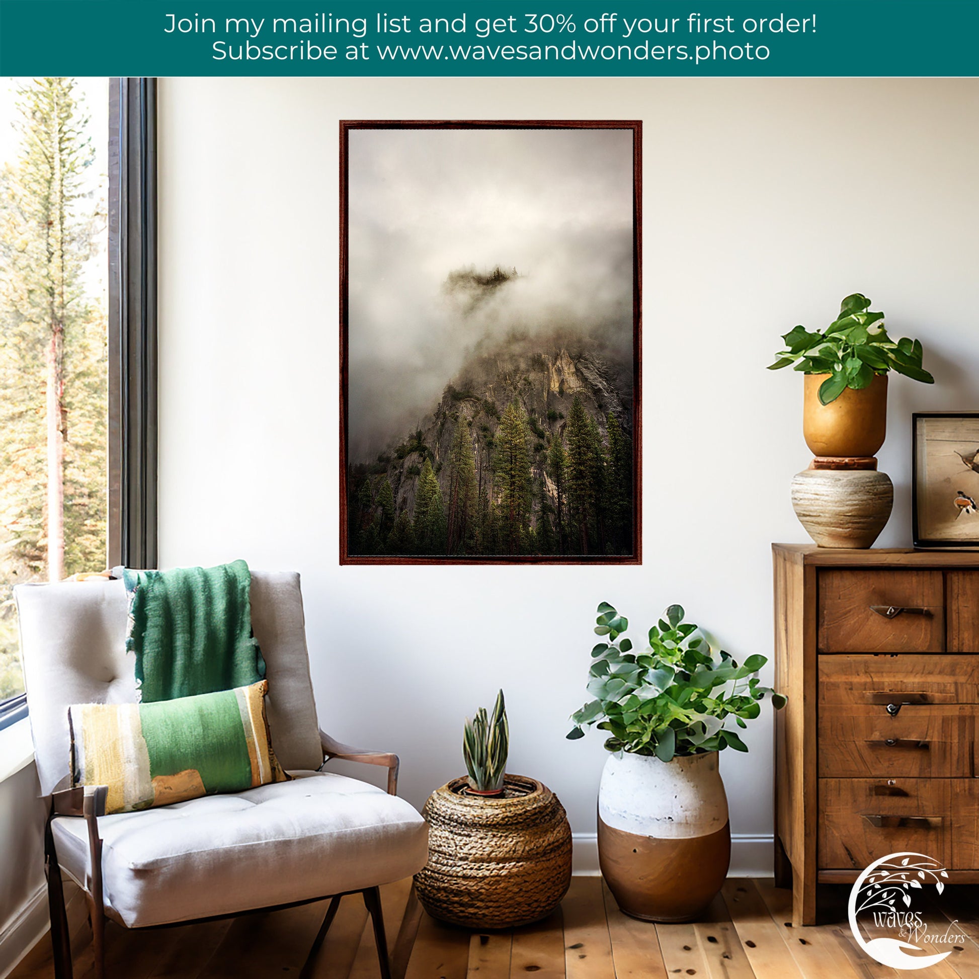 a living room filled with furniture and a painting on the wall