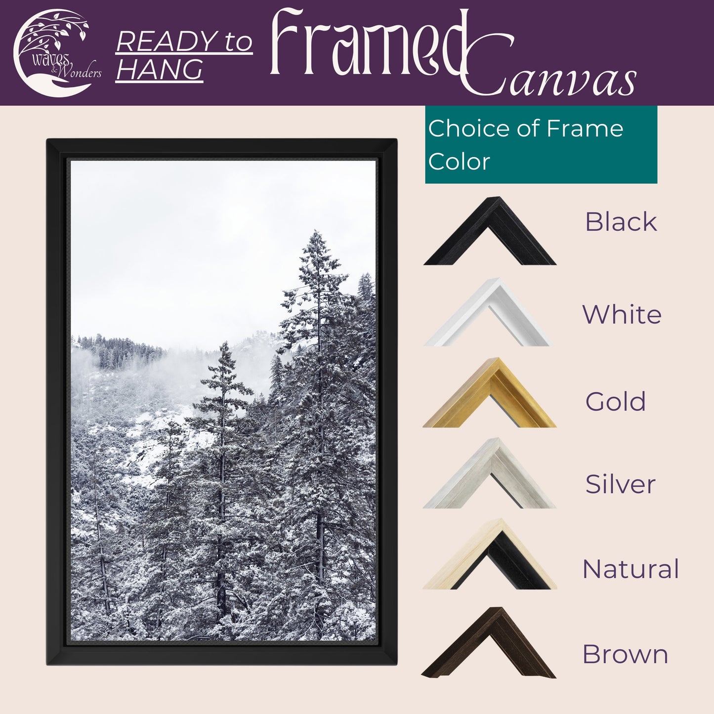 framed canvass with different colors and sizes of frames