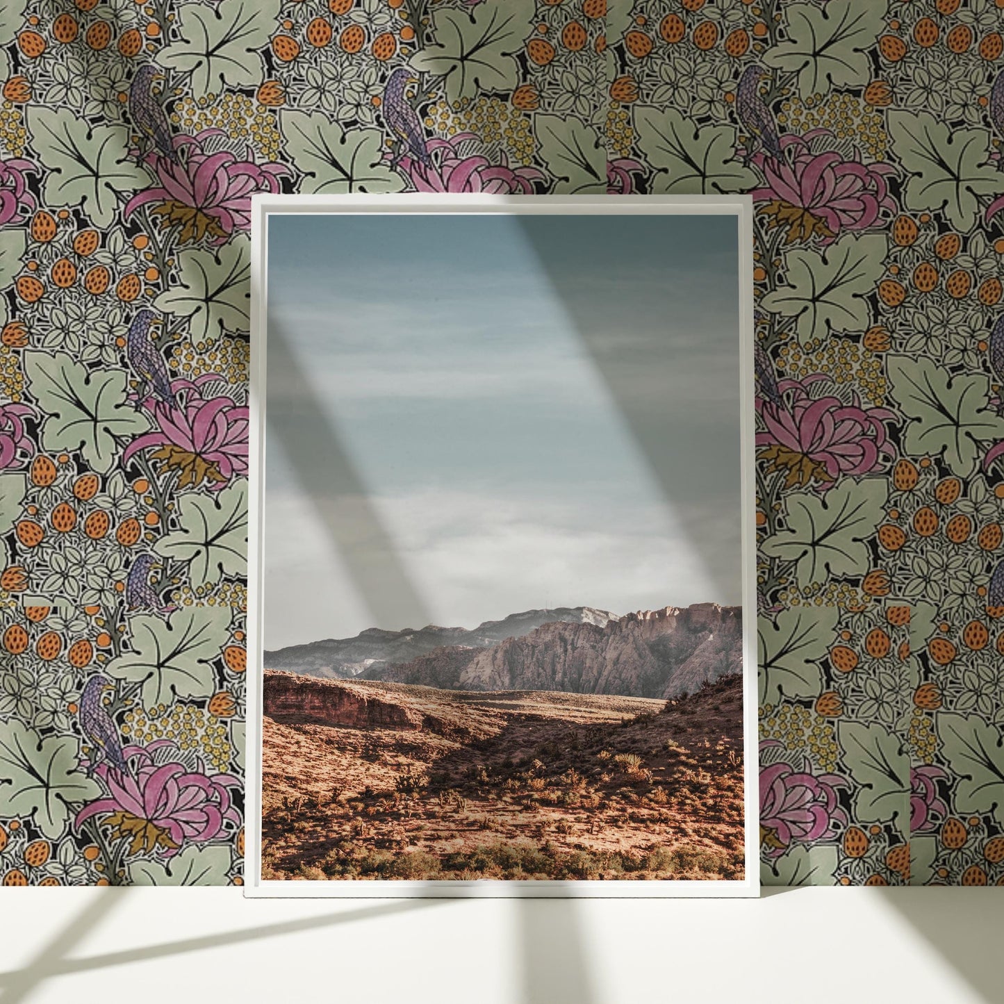 a picture of a desert with mountains in the background