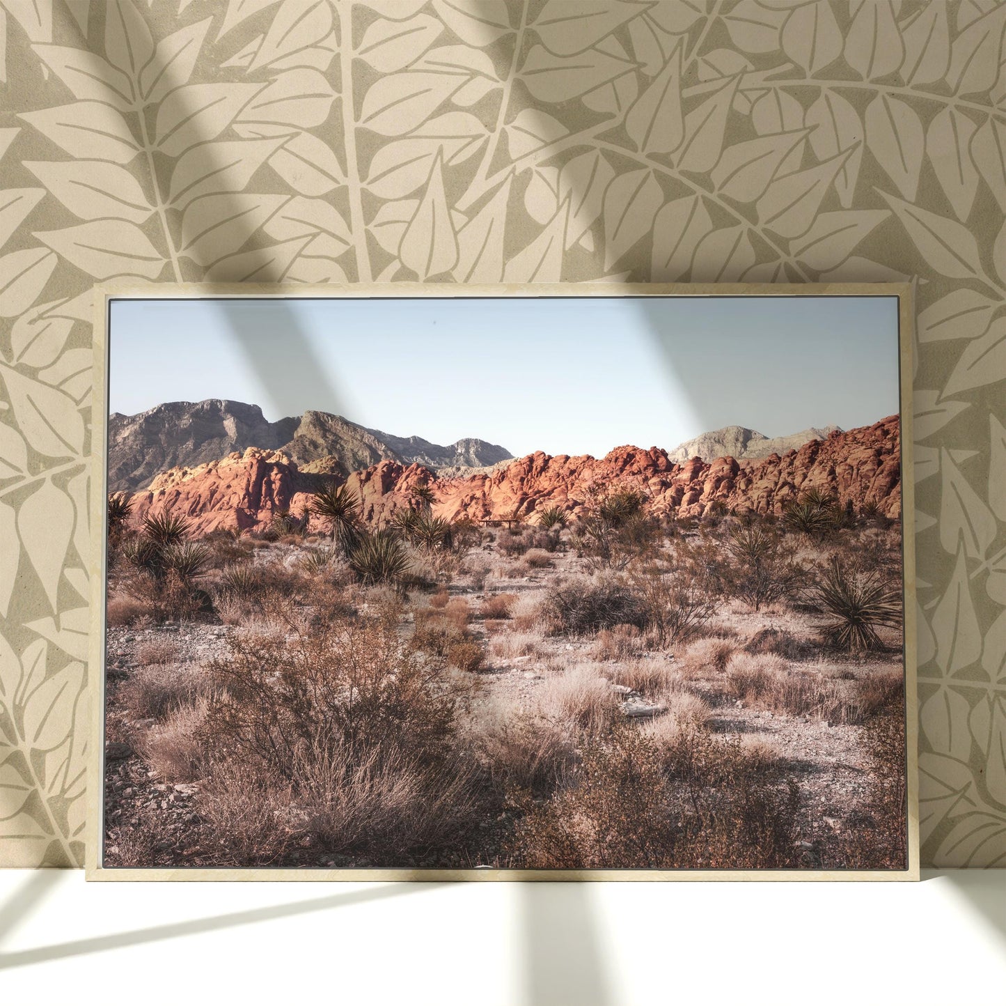 a picture of a desert with mountains in the background