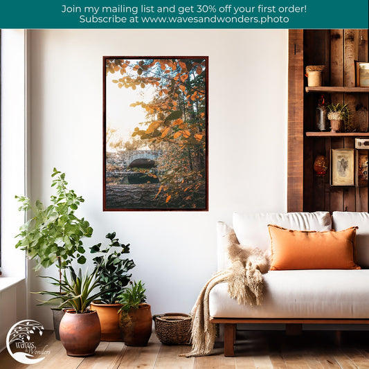 a living room filled with furniture and a painting on the wall