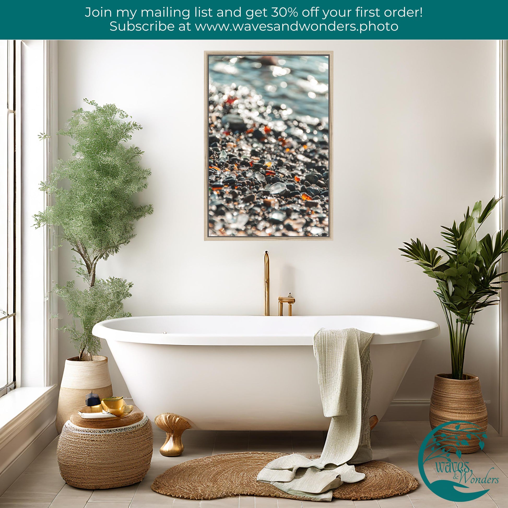 a white bath tub sitting next to a window