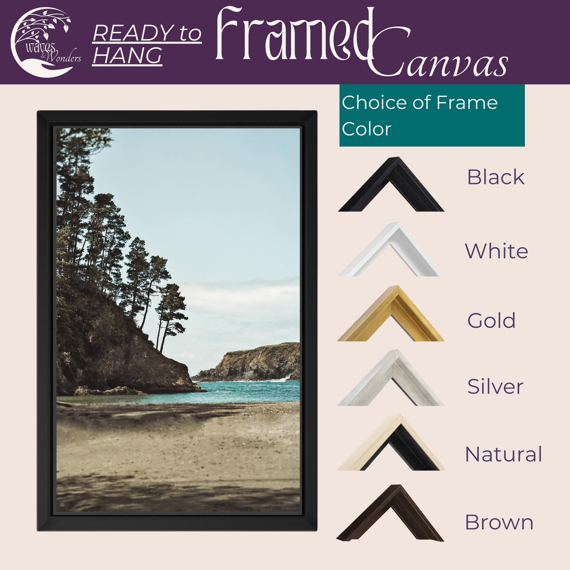 a picture of a beach with a few different frames